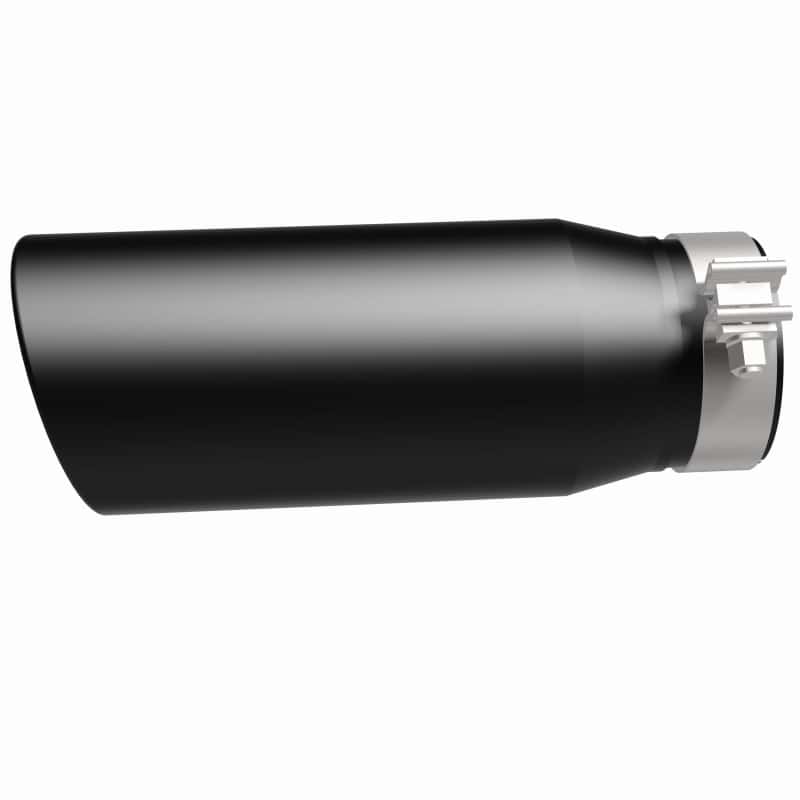 Magnaflow — MagnaFlow Tip Stainless Black Coated Single Double Round Single Outlet 5in Dia 4in Inlet 13in L
Stainless Steel
Exhaust Tip - view 8