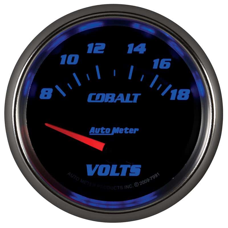 AutoMeter — AutoMeter Gauge Voltmeter 2-5/8in. 18V Electric Cobalt
GA 2.6" VOLT 18V CB - view 4