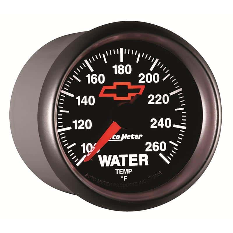 AutoMeter — AutoMeter Gauge Water Temp 2-1/16in. 100-260 Deg. F Digital Stepper Motor Chevy Red Bowtie Black
2-1/16" WATER TEMP, - view 5