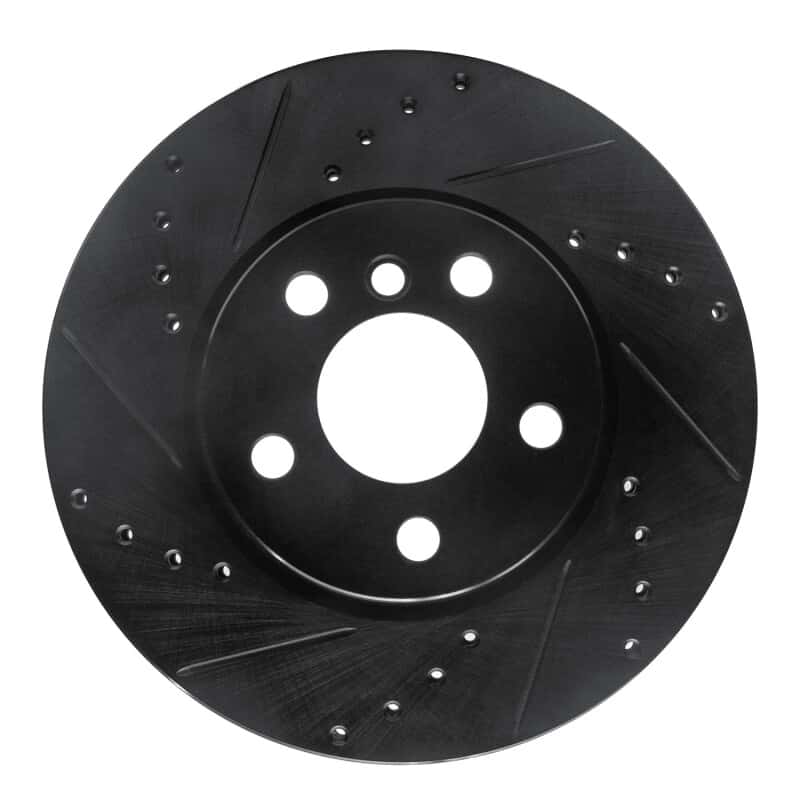 R1 Concepts — R1 14-21 Mini Cooper (Excl Clubman) Front Left Drilled & Slotted Black Brake Rotor
R1 Brake Rotor Drill - view 1