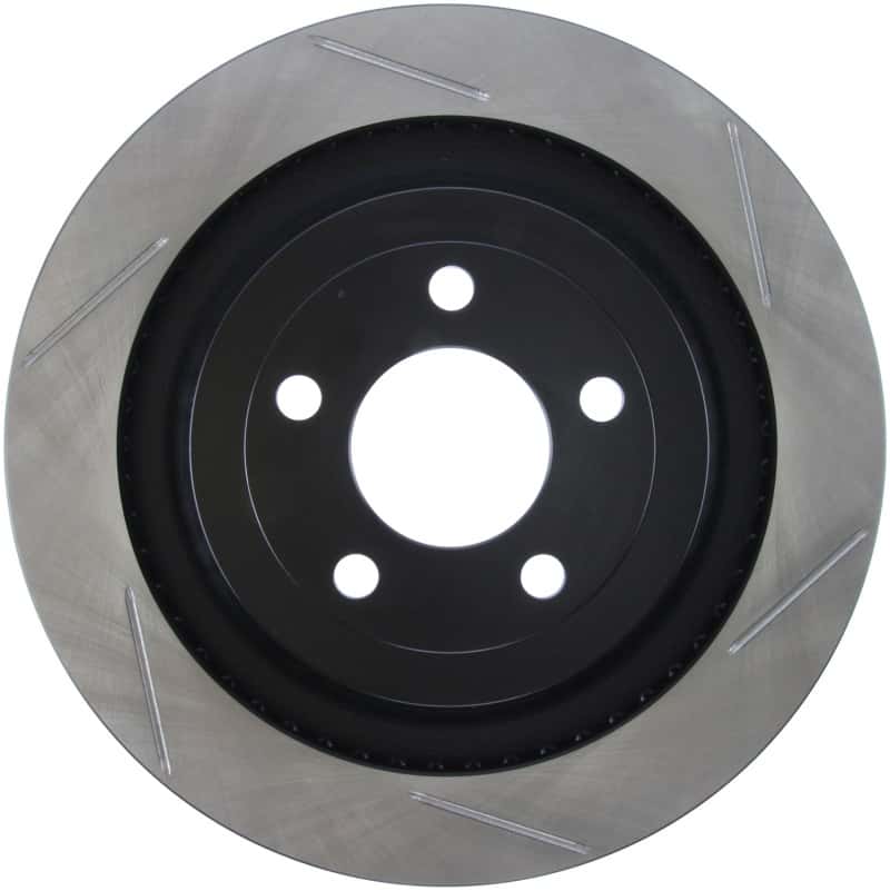 Stoptech — StopTech 2015 Ford Mustang GT w/ Brembo Brakes Left Rear Slotted Brake Rotor
Sport Slotted Rotor
Disc Brake Rotor - view 1