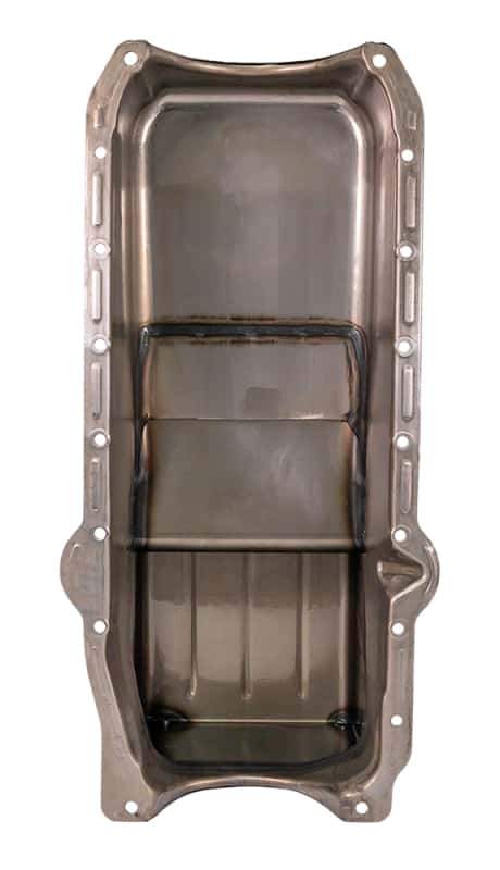 Moroso — Moroso 86-Up Chevrolet Small Block (w/1 Piece Rear Main Seal) Wet Sump 6qt 9in Steel Oil Pan - Black - view 2