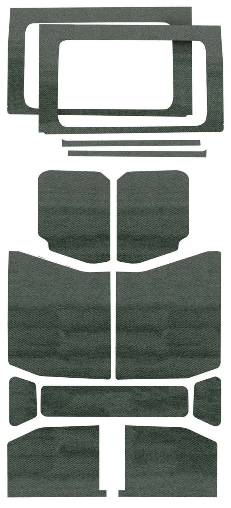 DEI — DEI 18-23 Jeep Wrangler JL 4-Door Boom Mat Complete Headliner Kit - 13 Piece - Gray
Sound Dampening Kit - view 7