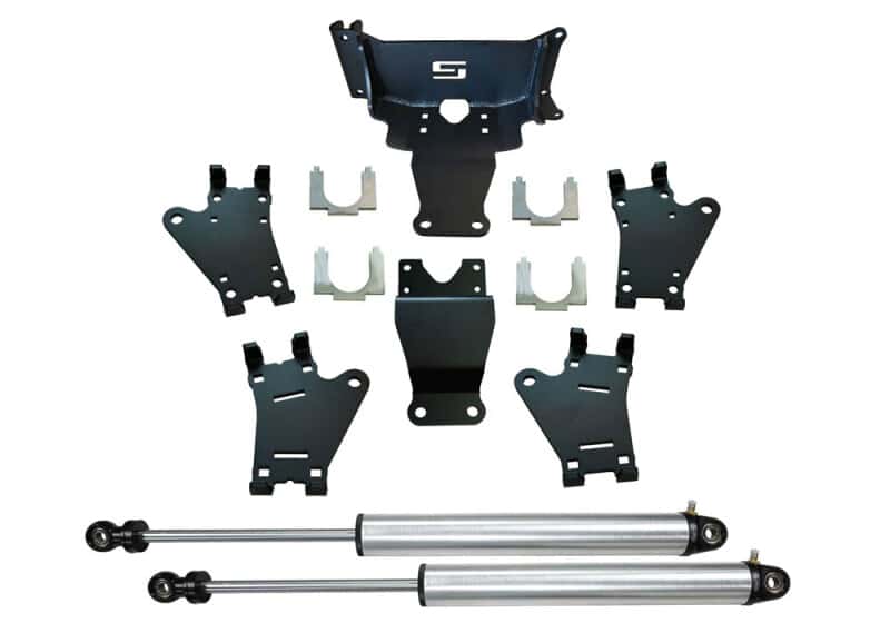 Superlift — Superlift 17-24 Ford F450/F550 Super Duty 4WD Dual Steering Stabilizer Kit w/Radflo Cylinders - view 1
