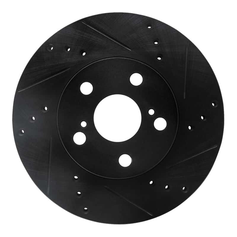 R1 Concepts — R1 10-17 Lexus CT200H Front Right Drilled & Slotted Black Brake Rotor
R1 Brake Rotor Drill - view 1