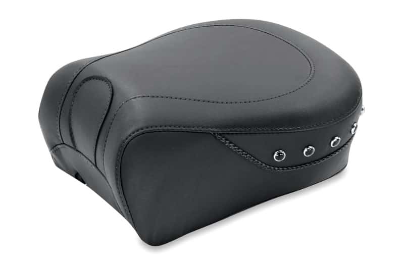 Mustang Motorcycle — Mustang 97-07 Harley Rd King,06-07 Str Glide,00-01 Eagle Touring Passenger Seat w/Blk Pearls - Black - view 1