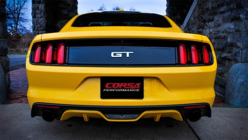 CORSA Performance — Corsa 2015-2017 Ford Mustang GT Fastback 5.0 3in Xtreme Cat Back Exhaust w/ Dual Black 4.5in Tips
Corsa 2015 Ford Mustang GT Fastback 5.0 3in Xtreme Cat Back Exhaust w/ Dual  Black 4.5in Tips
Exhaust - view 8