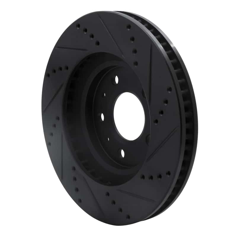 R1 Concepts — R1 03-07 Cadillac CTS Front Left Drilled & Slotted Black Brake Rotor
R1 Brake Rotor Drill - view 4