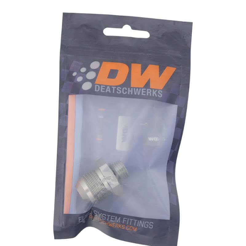 DeatschWerks — DeatschWerks 6AN ORB Male to 10AN Male Flare Adapter - Anodized DW Titanium
Lines & Fittings - view 2