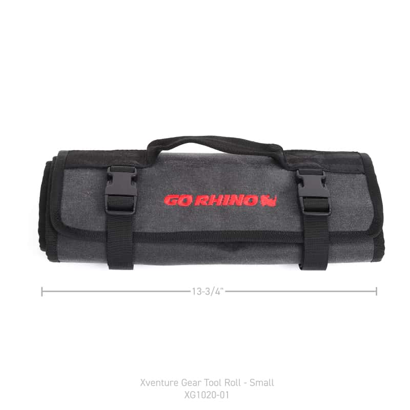 Go Rhino — Go Rhino XVenture Gear Tool Roll - Small (4x4in. Closed) 12oz Waxed Canvas - Black
Xventure Tool Roll - view 10