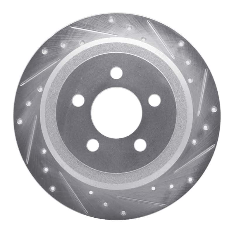 R1 Concepts — R1 07-12 Dodge Nitro Rear Left Drilled & Slotted Silver Brake Rotor
R1 Brake Rotor Drill - view 1