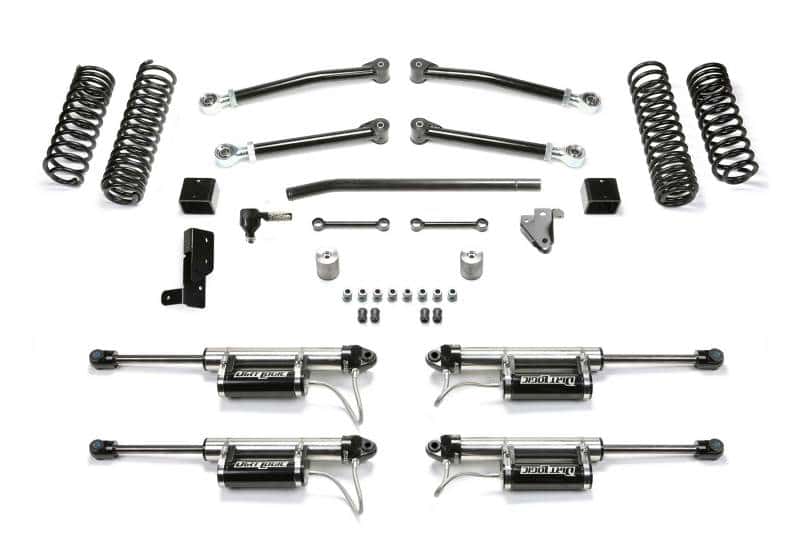 Fabtech — Fabtech 18-21 Jeep JL 4WD 4-Door 3in Trail w/Dlss Resi Shks
LftKt-Suspw/Shock - view 1