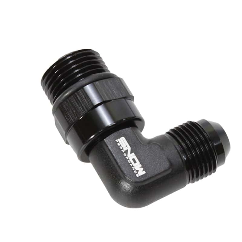 Snow Performance — Snow -10 ORB to -8AN 90 Degree Swivel Fitting (Black) - view 1