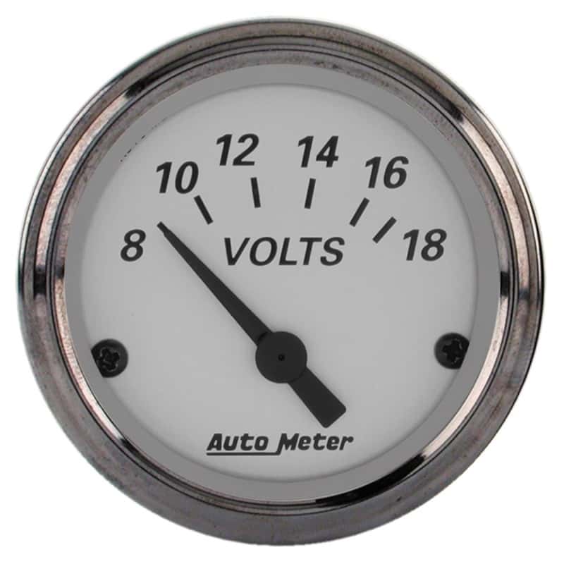 AutoMeter — AutoMeter American Platinum 2-1/16in Electric 18V Voltmeter Gauge
GA 2" VOLT ELEC AP - view 1