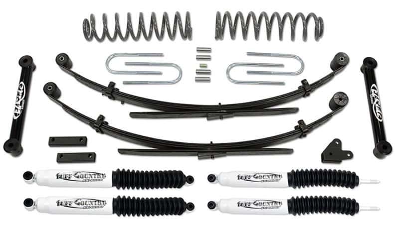 Tuff Country — Tuff Country 87-01 Jeep Cherokee 4x4 3.5in Lift Kit with Rear Leaf Springs (SX6000 Shocks)
Complete Kit (w/SX60 - view 1