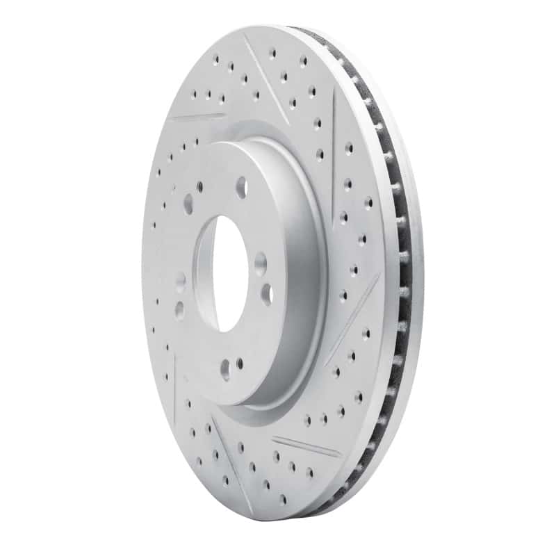 R1 Concepts — R1 04-12 Mitsubishi Eclipse Front Right Drilled & Slotted Geo-Carbon Rotor - view 2