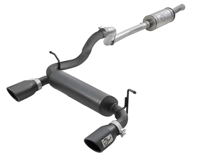 aFe — aFe Rebel Series 2.5in 409 SS Cat-Back Exhaust System w/ Black Tips Jeep Wrangler (JL) 2018 V6 3.6L
Cat-Back Exhaust - view 1