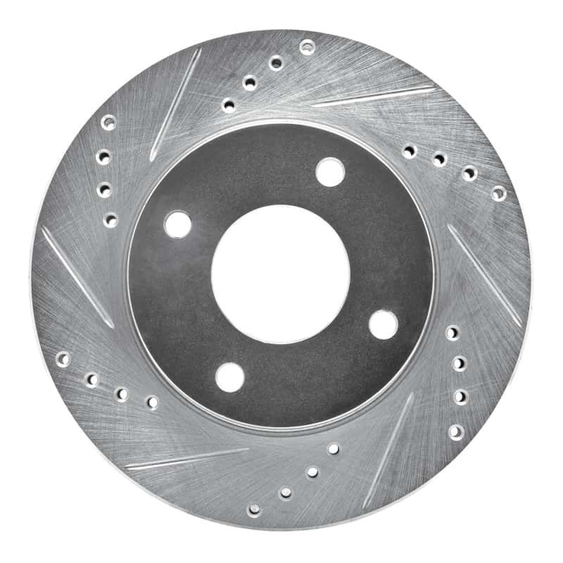R1 Concepts — R1 07-17 Nissan TIIDA (Mexico) Front Left Drilled & Slotted Silver Brake Rotor
R1 Brake Rotor Drill - view 1