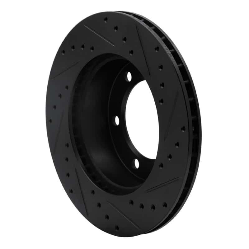 R1 Concepts — R1 95-04 Toyota Tacoma Front Left Drilled & Slotted Black Brake Rotor
R1 Brake Rotor Drill - view 4