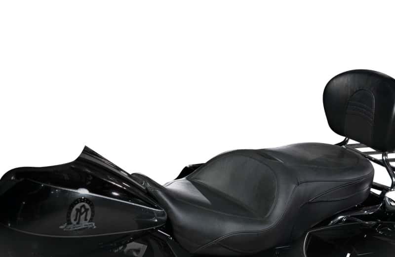 Mustang Motorcycle — Mustang 97-07 Harley Road King, 06-07 Street Glide, 00-05 Eagle Sport Touring 1PC Seat - Black - view 1