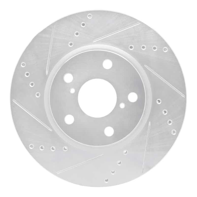 R1 Concepts — R1 06-15 Lexus IS250 Right Front Drilled & Slotted Silver Brake Rotor
R1 Brake Rotor Drill - view 1