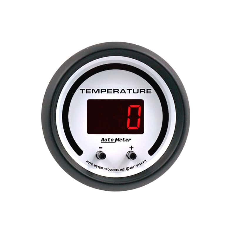 AutoMeter — Autometer 52.4mm White Switchable 60-340 Degrees F / 40-170 Degrees C Phantom Elite Digital Gauge - view 4