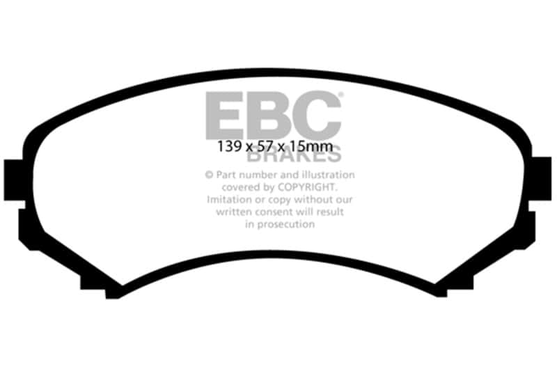 EBC — EBC 02-03 Honda Passport 3.2 Greenstuff Front Brake Pads
Disc Brake Pad - view 1