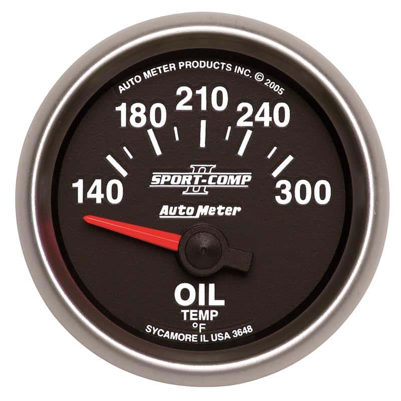AutoMeter — Autometer Sport-Comp II Electronic 140-300 Deg F Oil Temp Gauge
2-1/16" OIL TEMP, 14 - view 2