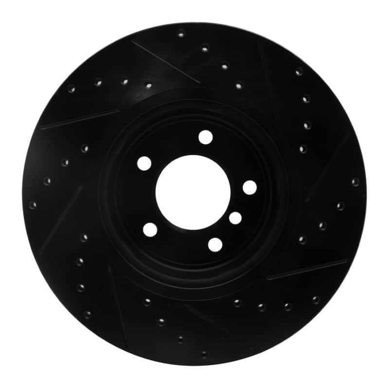 R1 Concepts — R1 06-13 BMW 135I Front Left Drilled & Slotted Black Brake Rotor
R1 Brake Rotor Drill - view 5