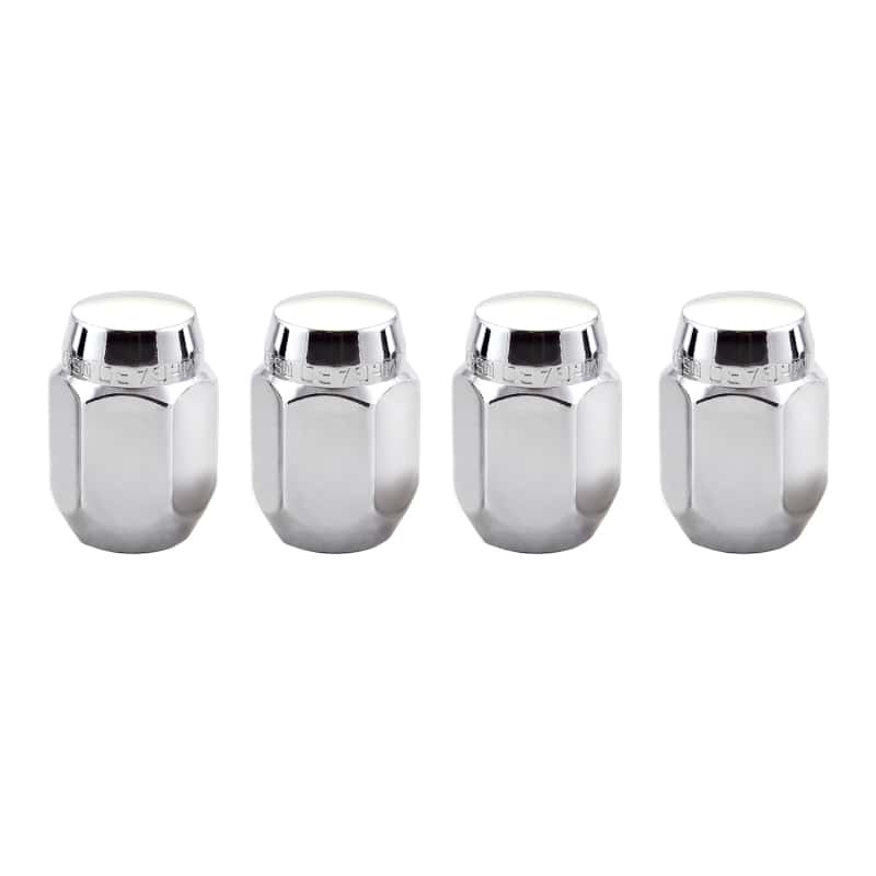 McGard — McGard Hex Lug Nut (Cone Seat) M12X1.25 / 13/16 Hex / 1.28in. Length (4-Pack) - Chrome - view 1