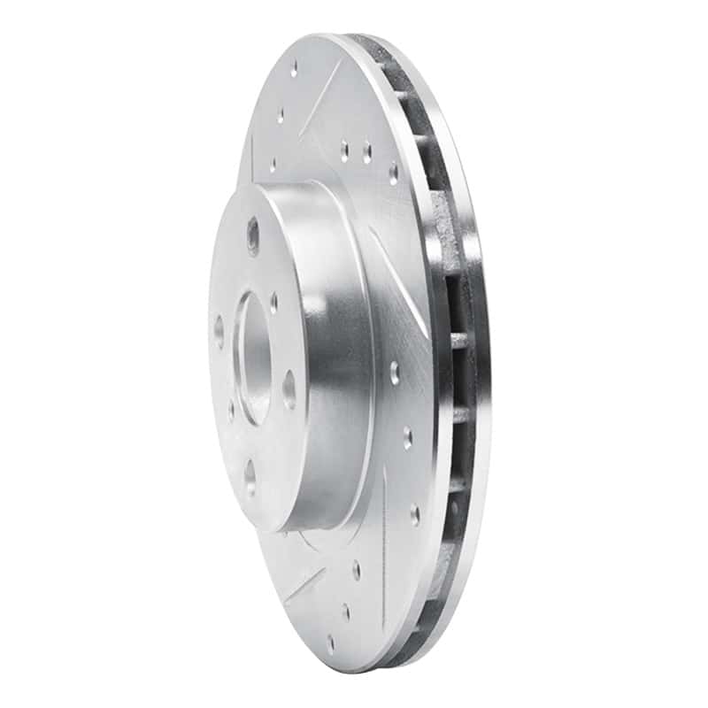 R1 Concepts — R1 87-92 Geo Prizm Front Left Drilled & Slotted Silver Brake Rotor
R1 Brake Rotor Drill - view 2