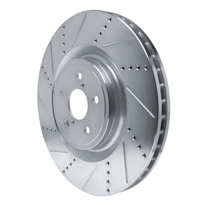 R1 Concepts — R1 15-22 Lexus RC F Left Front Drilled & Slotted Silver Brake Rotor
R1 Brake Rotor Drill - view 2