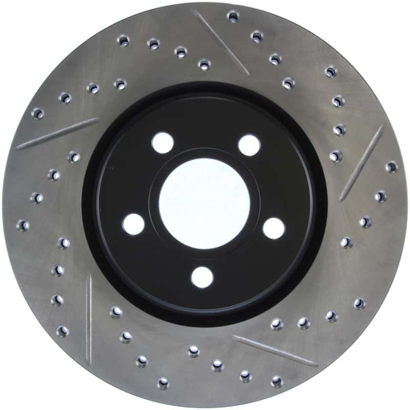 Stoptech — StopTech 03-09 Chrysler PT Cruiser Tur / 03-05 Dodge Neon SRT-4 Front Left Slotted & Drilled Rotor
Slot/Drill Rotor - view 1