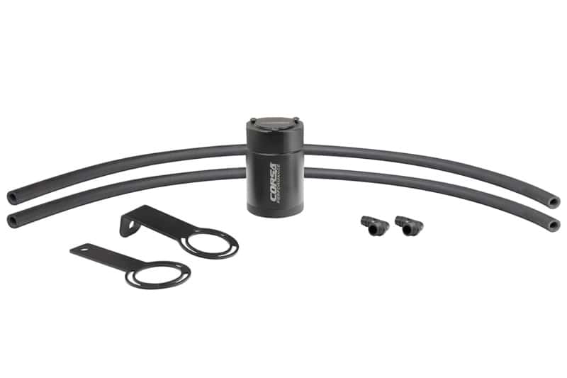 CORSA Performance — Corsa 1/2in Universal 3 oz Aluminum Oil Catch Can with Mounting Brackets
Accessory - view 2