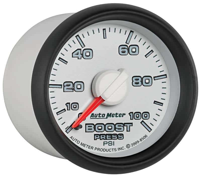 AutoMeter — Autometer Factory Match 52.4mm Mechanical 0-100 PSI Boost Gauges 3 pressure Ranges
2-1/16" BOOST, 0-100 - view 4