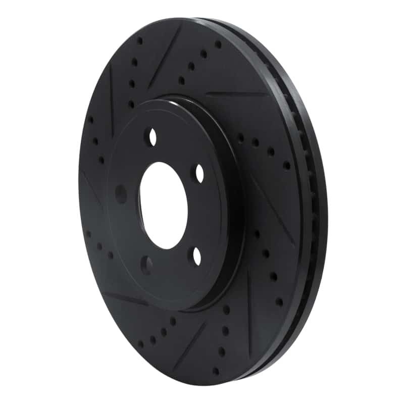 R1 Concepts — R1 03-11 Ford Crown Victoria Front Left Drilled & Slotted Black Brake Rotor
R1 Brake Rotor Drill - view 2