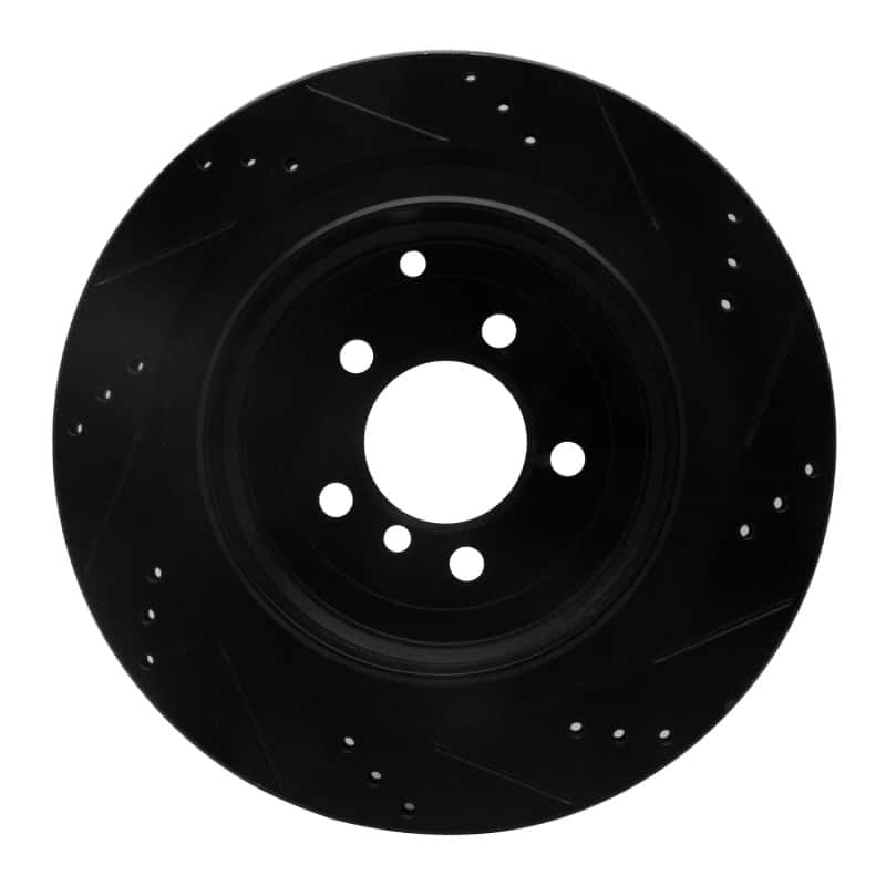 R1 Concepts — R1 06-12 Land Rover Range Rover Rear Left Drilled & Slotted Black Brake Rotor
R1 Brake Rotor Drill - view 5