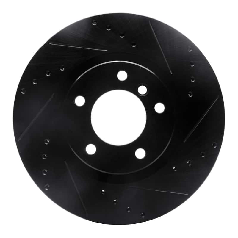 R1 Concepts — R1 95-02 BMW M3 Left Front Drilled & Slotted Black Brake Rotor
R1 Brake Rotor Drill - view 1