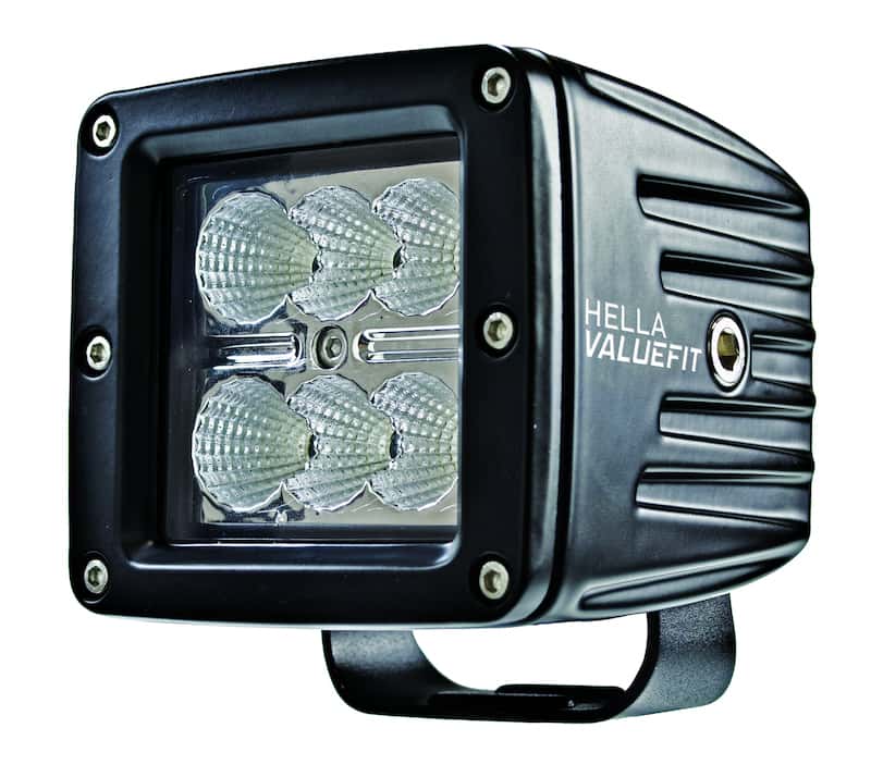 Hella — Hella Value Fit 3.1in - 18W Cube Flood Beam - LED Light - view 26