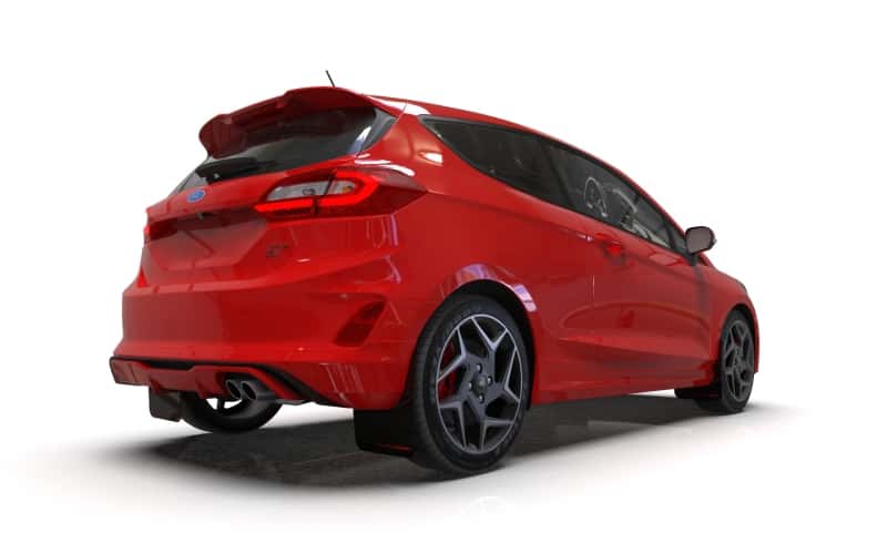 Rally Armor — Rally Armor 18-23 Ford Fiesta ST MK8 Black UR Mud Flap w/Red Logo
Mud Flap - view 3