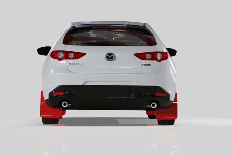Rally Armor — Rally Armor 19-26 Mazda3 Hatchback Black UR Mud Flap w/Dark Grey Logo
Mud Flap - view 7