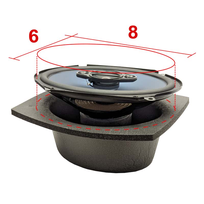 DEI — DEI Speaker Baffles 6in x 8in Oval Slim Pair
Speaker Baffle - view 11