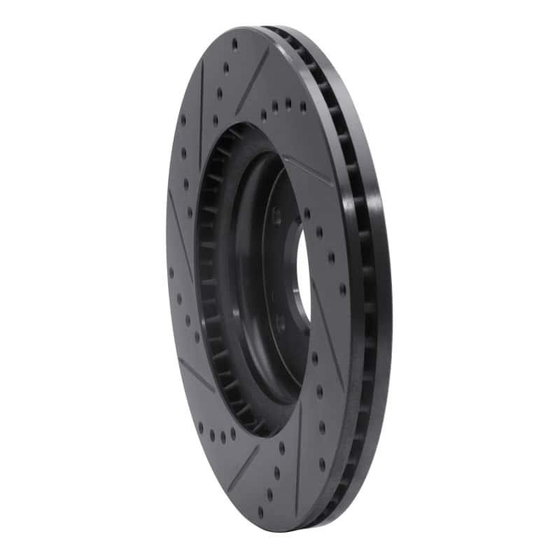R1 Concepts — R1 15-25 Hyundai Kona Front Right Drilled & Slotted Black Brake Rotor
R1 Brake Rotor Drill - view 4