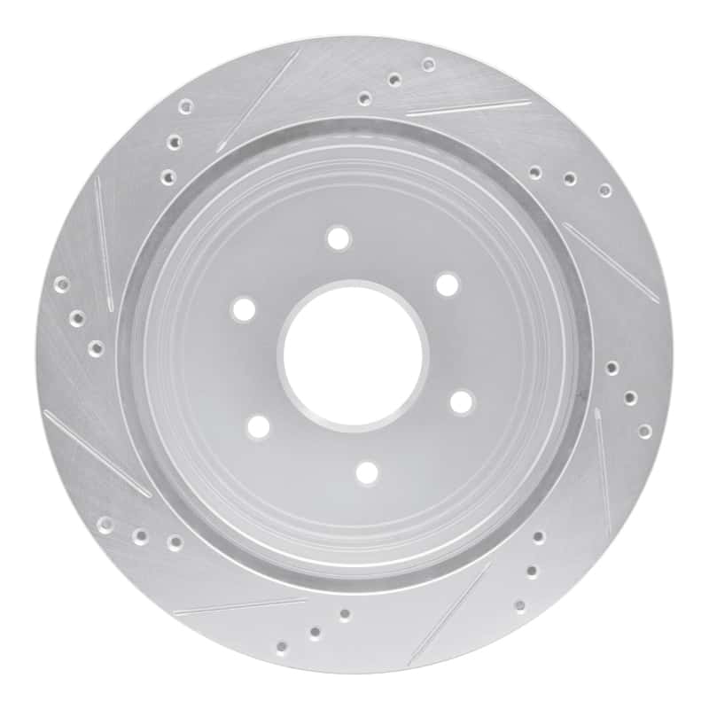 R1 Concepts — R1 17-24 Nissan Titan Rear Right Drilled & Slotted Silver Brake Rotor
R1 Brake Rotor Drill - view 5