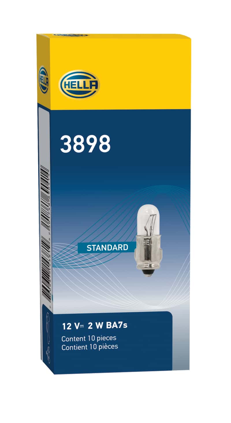 Hella — Hella 3898 12V 2W BA7s T2 Halogen Bulb (Min Order Qty 10)
3898 Incan Bulb - view 6