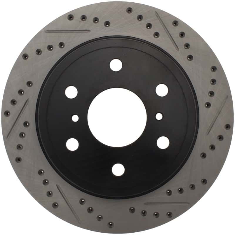 Stoptech — StopTech 05-10 GMC Sierra (w/ Rear Drum) / 07-09 GMC Yukon Rear Right Slotted & Drilled Rotor
Slot/Drill Rotor - view 2