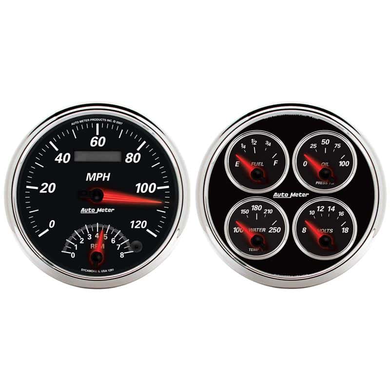 AutoMeter — Autometer 5inch Kit Box - Tach Speedo Combo / Oil Pressure / Water Temp / Volt / Fuel Level
GA 5" Q&RPM/SPD DBII - view 1