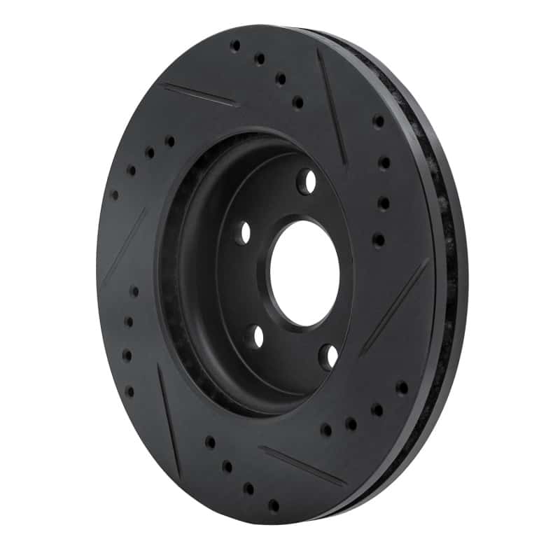 R1 Concepts — R1 11-23 Chevrolet Bolt EUV Front Left Drilled & Slotted Black Brake Rotor
R1 Brake Rotor Drill - view 4