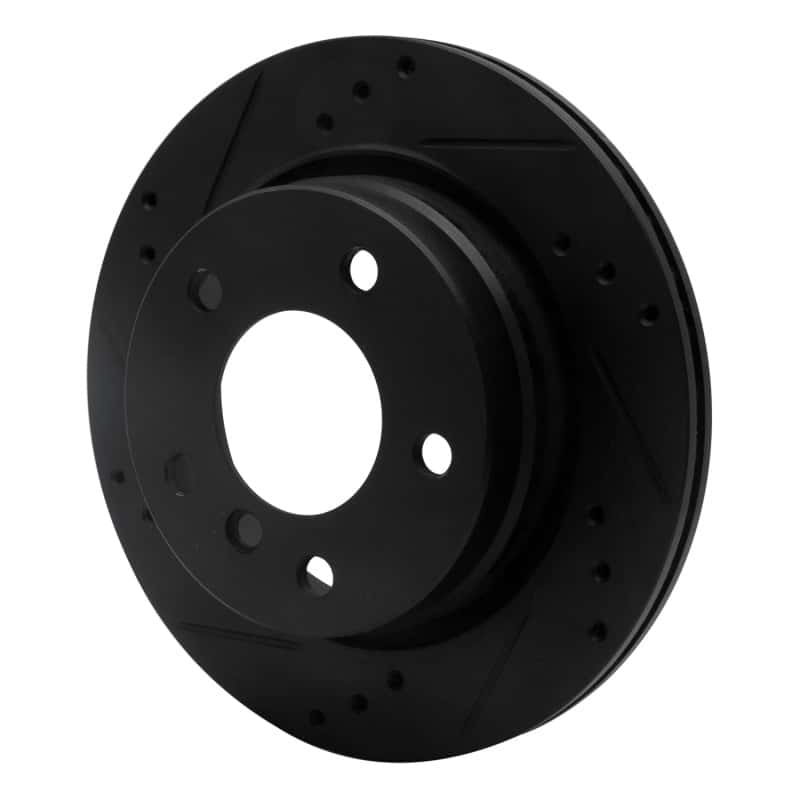 R1 Concepts — R1 96-05 BMW 323I Rear Left Drilled & Slotted Black Brake Rotor
R1 Brake Rotor Drill - view 2