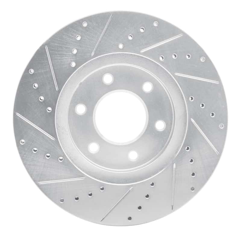 R1 Concepts — R1 06-09 Chevrolet Trailblazer Front Right Drilled & Slotted Silver Brake Rotor
R1 Brake Rotor Drill - view 5